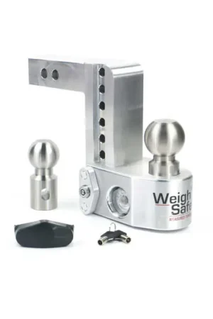 Weigh Safe 6in Drop Hitch w/Built-in Scale & 2in Shank (10K/12.5K GTWR) - Aluminum Budget