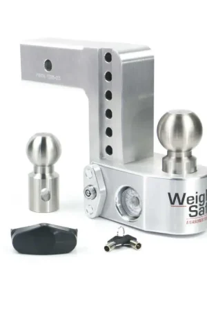 Weigh Safe 6in Drop Hitch w/Built-in Scale & 2.5in Shank (10K/18.5K GTWR) - Aluminum Warranty Included