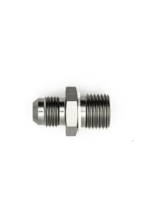 Top Rated DeatschWerks 6AN Male Flare to M16 X 1.5 Male Metric Adapter (Incl Washer) - Anodized Matte Black