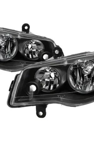 Mega Sale xTune 11-17 Dodge Grand Caravan OEM Style Headlights - Black (HD-JH-CHRTC08-AM-BK)