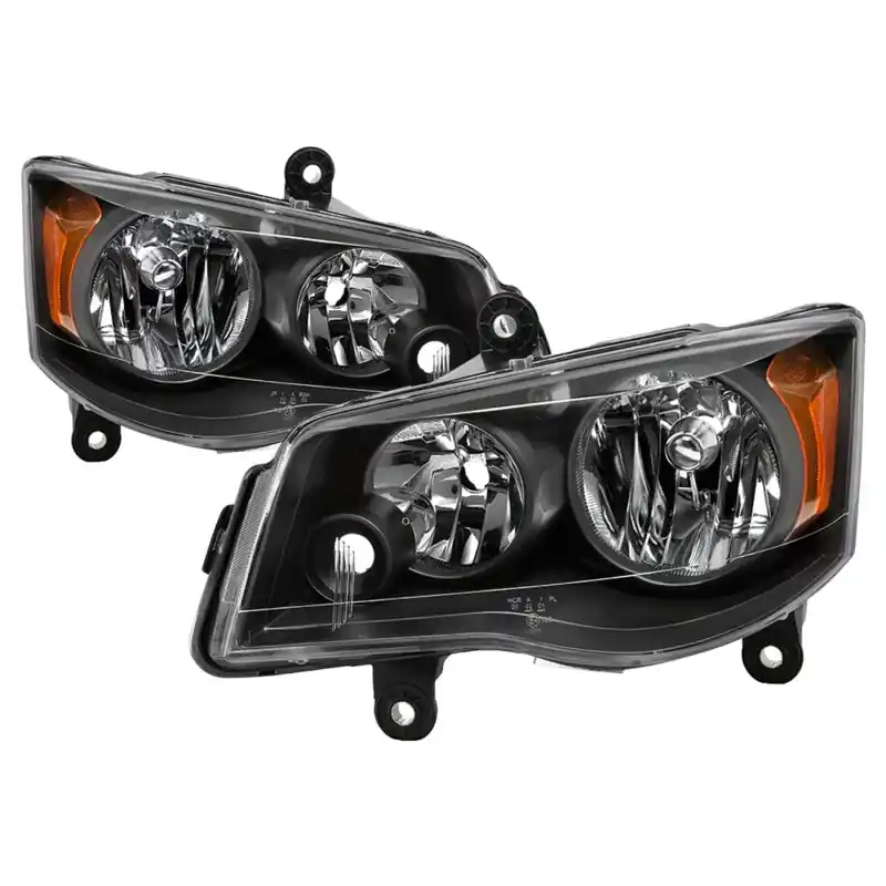Mega Sale xTune 11-17 Dodge Grand Caravan OEM Style Headlights - Black (HD-JH-CHRTC08-AM-BK)