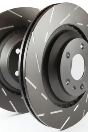 EBC 2018+ Ford F-150 2.7L Twin Turbo (2WD) Electric PB USR Slotted Rear Rotors Fan Favorite