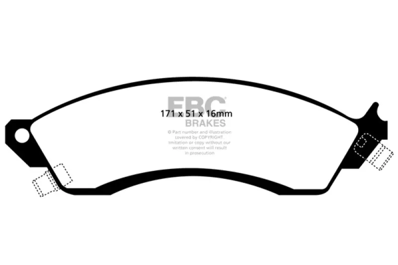EBC 93-00 Aston Martin Virage 5.3 (PBR Caliper) Redstuff Front Brake Pads Free Shipping