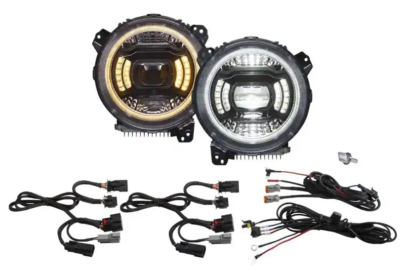 Professional Grade Diode Dynamics 18-23 Jeep JL Wrangler Elite Max LED Headlamps
