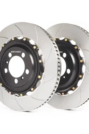 Modern GiroDisc 2016+ Chevrolet Camaro SS 1LE (6th Gen w/6 Piston Front Caliper) Slotted Front Rotors