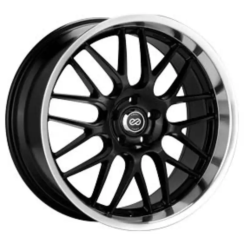 Discount Enkei Lusso 18x9 40mm Offset 5x114.3 Bolt Pattern 72.6 Bore Black w/ Machined Lip Wheel