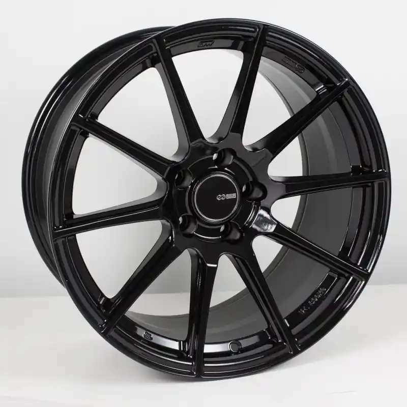 Enkei TS10 17x8 5x114.3 45mm Offset 72.6mm Bore Black Wheel Sale