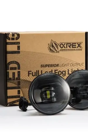 Genuine AlphaRex Universal Chevrolet/GMC/Pontiac DoubleTap Dual Color LED Projector Fog Lights - White/Amber