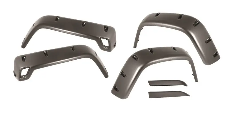 Buy Online Rugged Ridge 6-Piece Fender Flare Kit 97-06 Jeep Wrangler