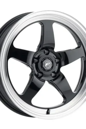 Forgestar D5 Drag 17x11 / 5x120.65 BP / ET43 / 7.8in BS Gloss Black Wheel Handmade