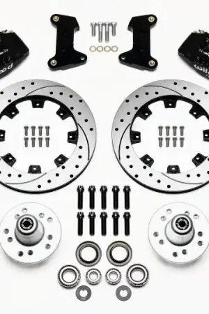 Wilwood Dynapro 6 Front Hub Kit 12.19in Drilled 74-80 Pinto/Mustang II Disc Spindle only One Day Deal
