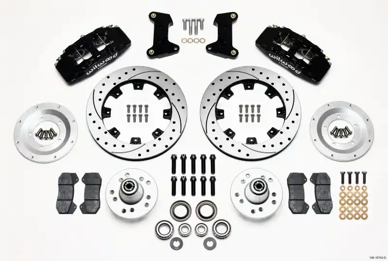 Wilwood Dynapro 6 Front Hub Kit 12.19in Drilled 74-80 Pinto/Mustang II Disc Spindle only One Day Deal