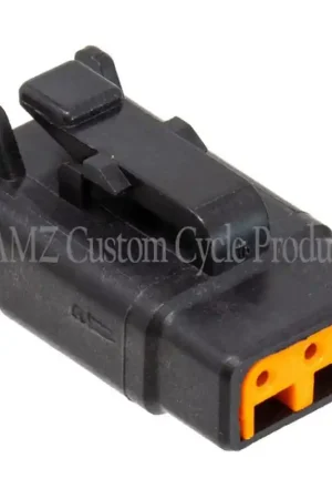 NAMZ Deutsch DTM 3-Position Plug w/3 Stamped Terminals & Wedgelock - Black (HD 74113-98BK) Modern