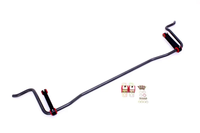 BMR 05-10 S197 Mustang Rear Solid 22mm Sway Bar Kit w/ Bushings & Billet Links - Black Hammertone Clearance
