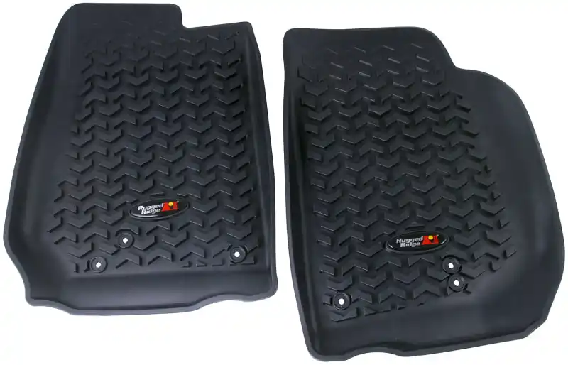 Rugged Ridge Floor Liner Front Black 2007-2018 Jeep Wrangler Unlimited JK 4 Dr Warranty Included