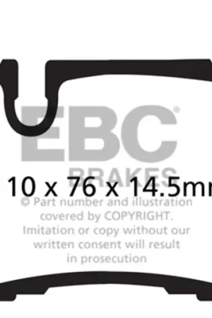 Hot Deal EBC 14 Mercedes-Benz C63 AMG (W204) 6.2 Bluestuff Rear Brake Pads