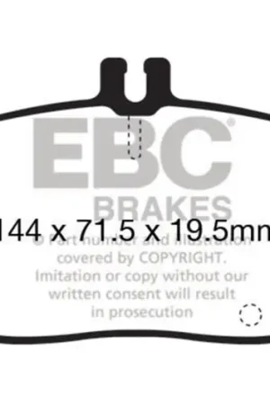 Original EBC 13+ Mercedes-Benz CLA250 2.0 Turbo Ultimax2 Front Brake Pads