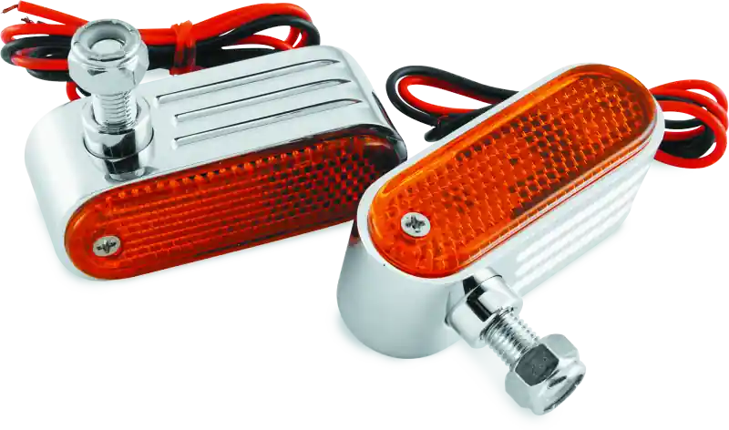 BikeMaster Marker/Side Lights 5/16in Mount Dual Bulb Amber Cheap