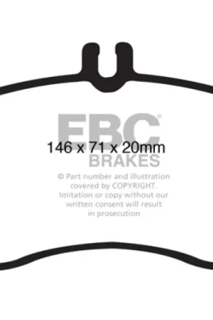 EBC 12-14 Mercedes-Benz C250 (W204) 1.8 Turbo Ultimax2 Front Brake Pads Latest