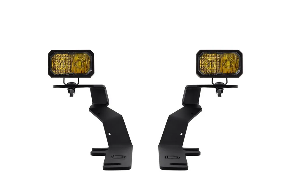 Original Stage Series 2in LED Ditch Light Kit for 2017-2020 Ford Raptor, Pro Yellow Combo Diode Dynamics
