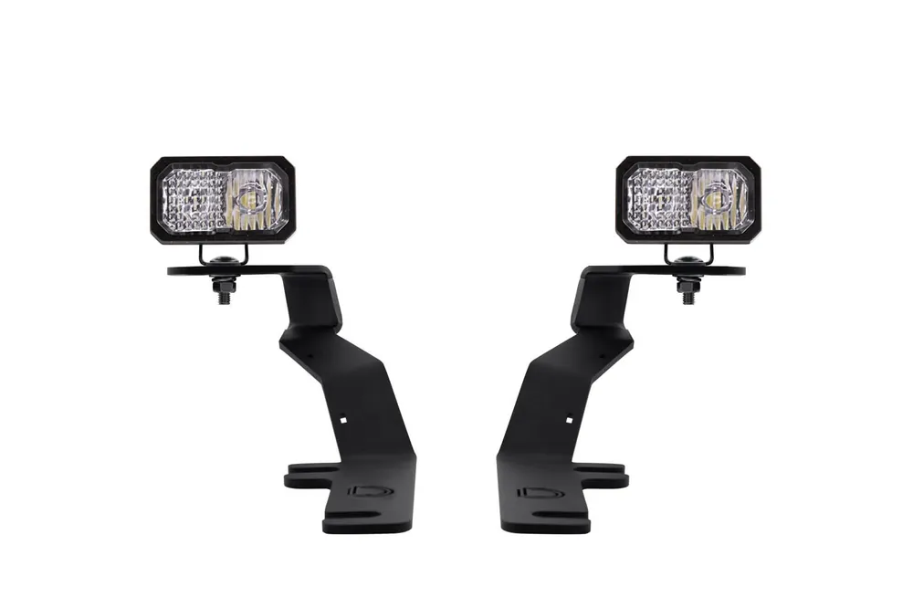 Limited Offer Stage Series 2in LED Ditch Light Kit for 2017-2020 Ford Raptor Sport White Combo Diode Dynamics