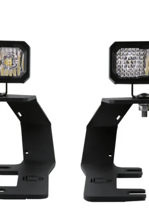 Worldwide Shipping SSC2 LED Ditch Light Kit for 2014-2019 Chevrolet Silverado 1500 Pro White Combo Diode Dynamics