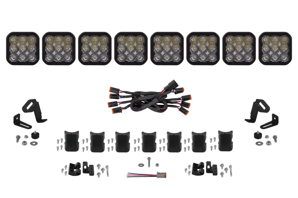 SS5 Pro Universal CrossLink 8-Pod Lightbar White Driving Diode Dynamics Last Chance