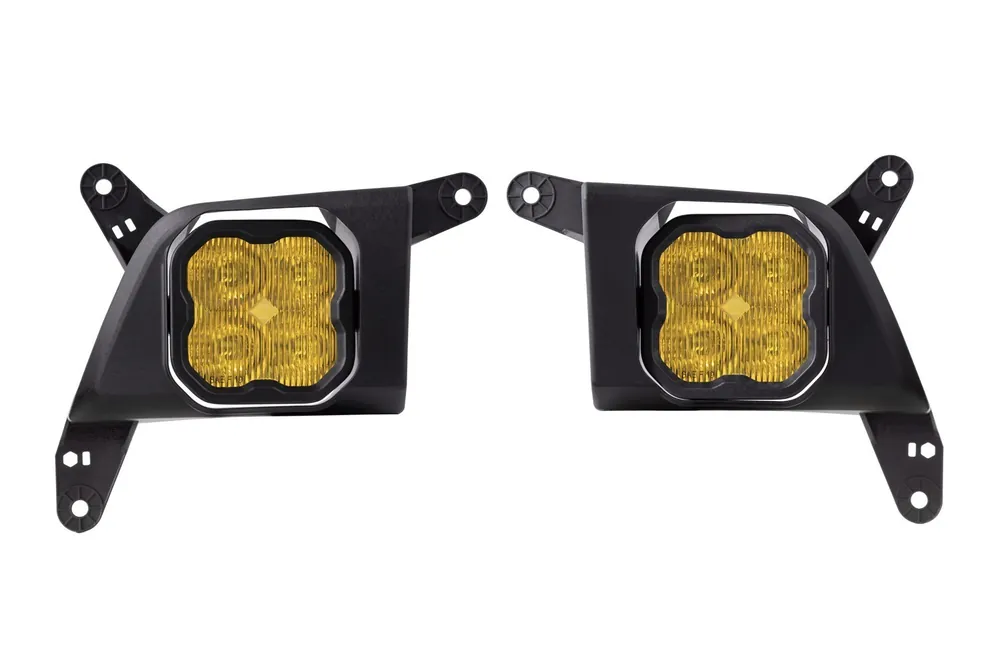 New Release SS3 LED Fog Light Kit for 2019-2021 Chevrolet Silverado 1500 Yellow SAE Fog Sport w/ Backlight Diode Dynamics