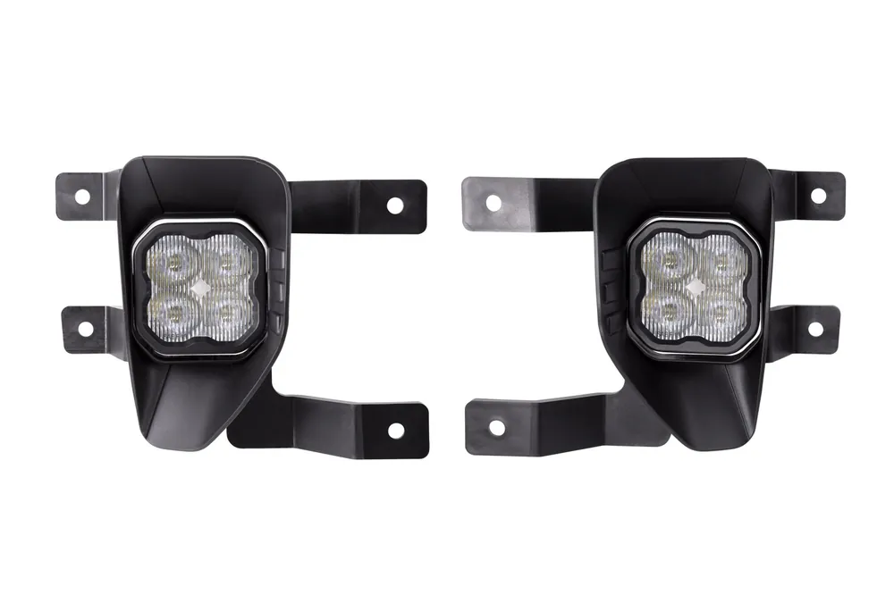 SS3 LED Fog Light Kit for 2019 Chevrolet Silverado 1500 LD White SAE Fog Max w/ Backlight Diode Dynamics Top Rated