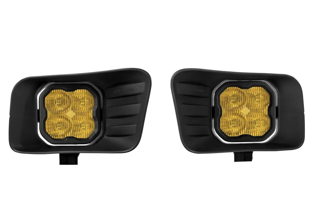 SS3 LED Fog Light Kit for 2010-2018 Ram 2500/3500 Yellow SAE Fog Max w/ Backlight Diode Dynamics Money Back Guarantee