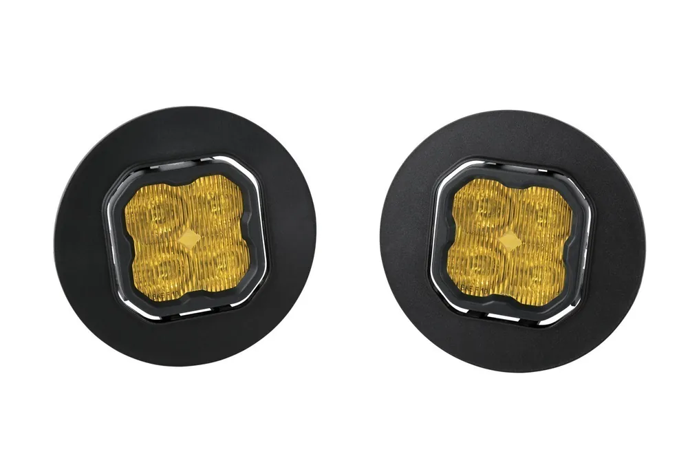 Fast Shipping SS3 LED Fog Light Kit for 2007-2013 GMC Sierra 1500 Yellow SAE Fog Sport w/ Backlight Diode Dynamics