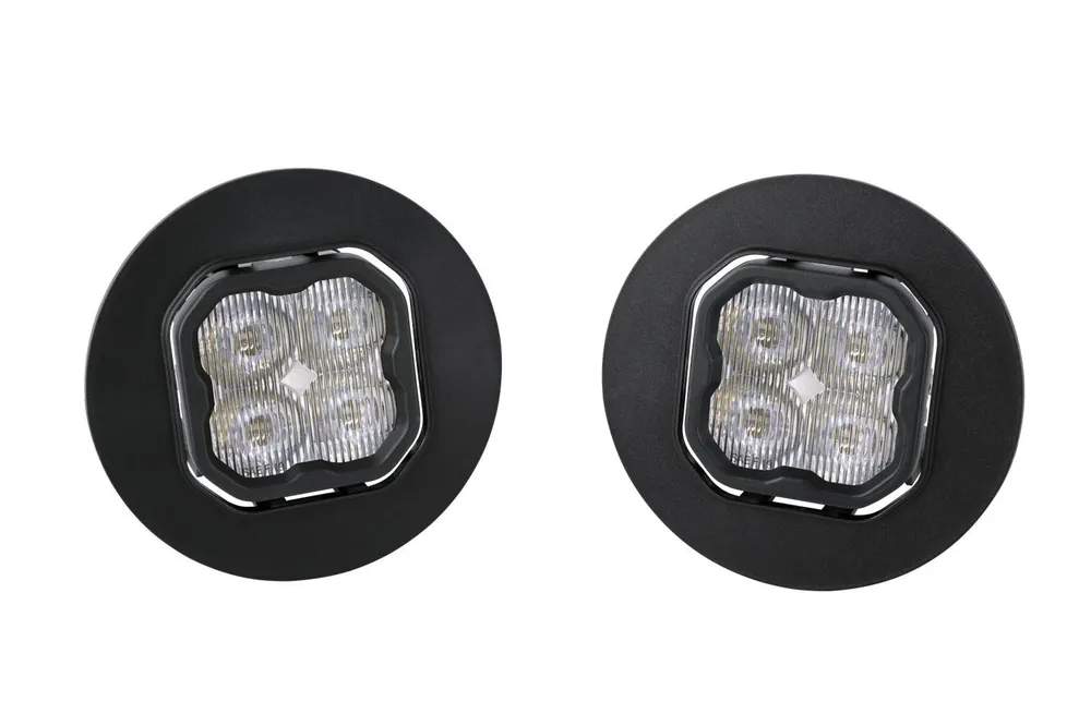 SS3 LED Fog Light Kit for 2007-2014 GMC Sierra 2500/3500 White SAE Fog Sport w/ Backlight Diode Dynamics Bulk Order
