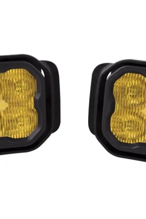 Wholesale SS3 LED Fog Light Kit for 2017-2021 Ford Super Duty Yellow SAE Fog Pro w/ Backlight Diode Dynamics