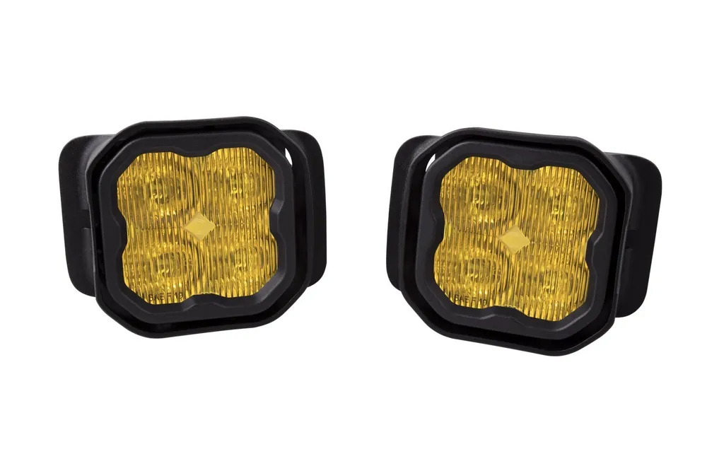 SS3 LED Fog Light Kit for 2015-2020 Ford F-150 Yellow SAE Fog Pro w/ Backlight Diode Dynamics New Arrival