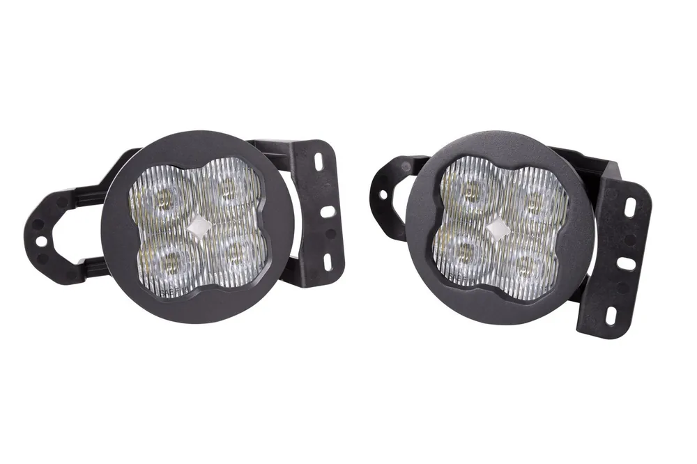 SS3 LED Fog Light Kit for 2020-2021 Jeep Gladiator White SAE Fog Pro w/ Backlight Type MS Bracket Kit Diode Dynamics Special Discount