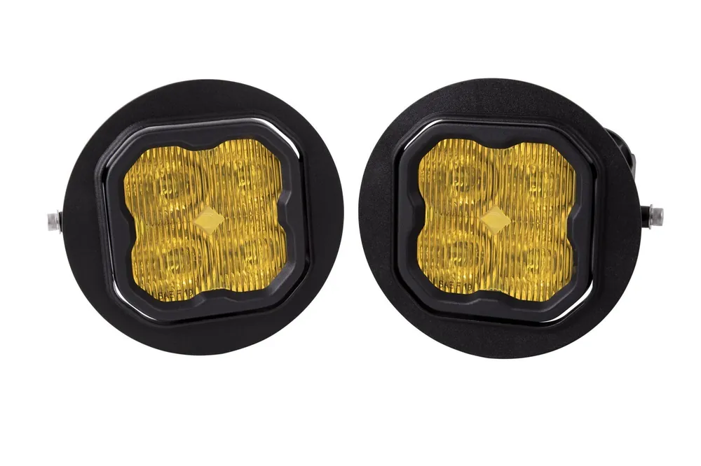 SS3 LED Fog Light Kit for 1996-2006 Dodge Viper Yellow SAE Fog Sport w/ Backlight Diode Dynamics Time-Limited