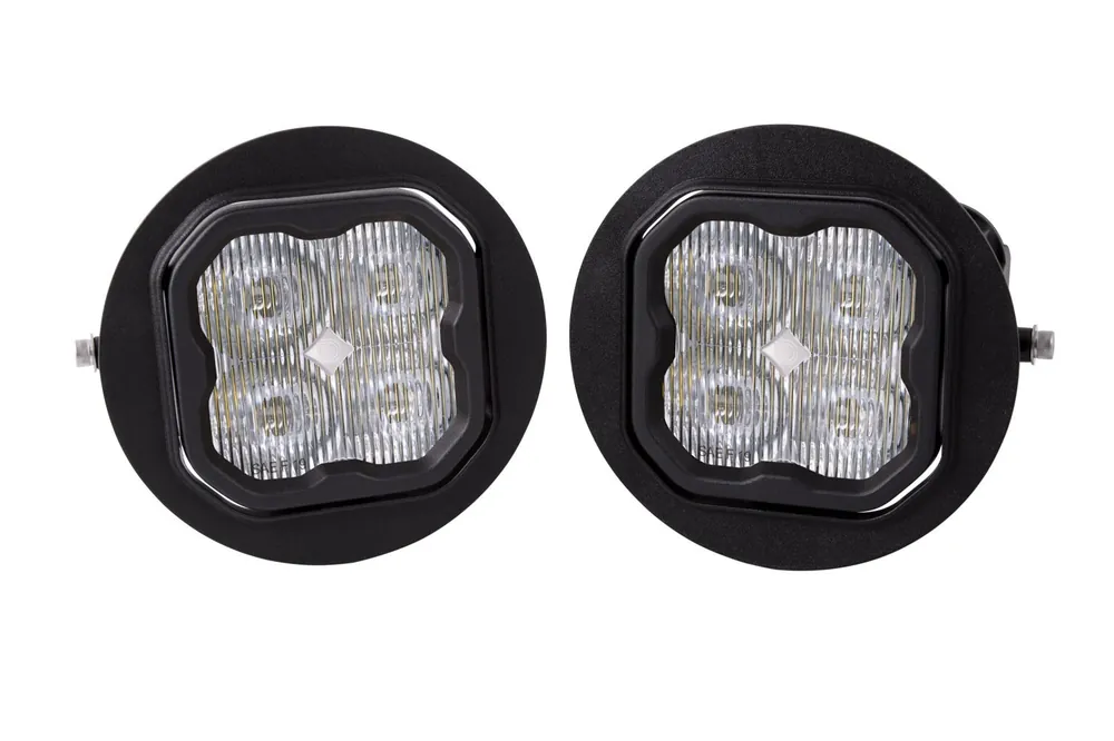 Handmade SS3 LED Fog Light Kit for 2011-2014 Ford F-150 White SAE Fog Pro w/ Backlight Diode Dynamics