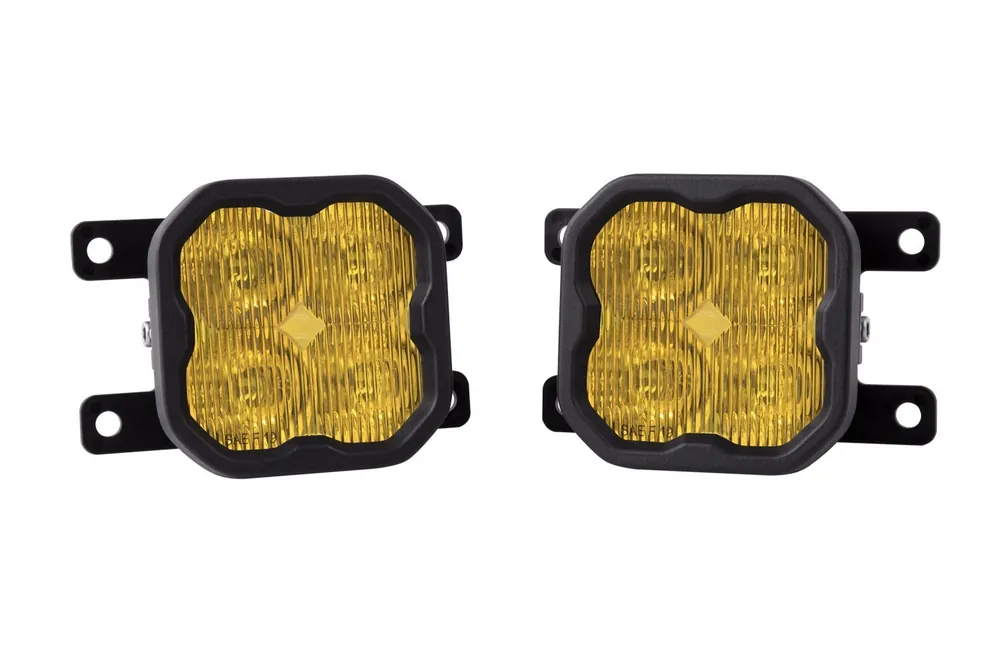 SS3 LED Fog Light Kit for 2010-2018 Ford Transit Connect Yellow SAE Fog Pro w/ Backlight Diode Dynamics Bargain