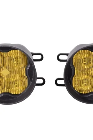 While Supplies Last SS3 LED Fog Light Kit for 2012-2016 Toyota Prius C Yellow SAE Fog Max w/ Backlight Diode Dynamics