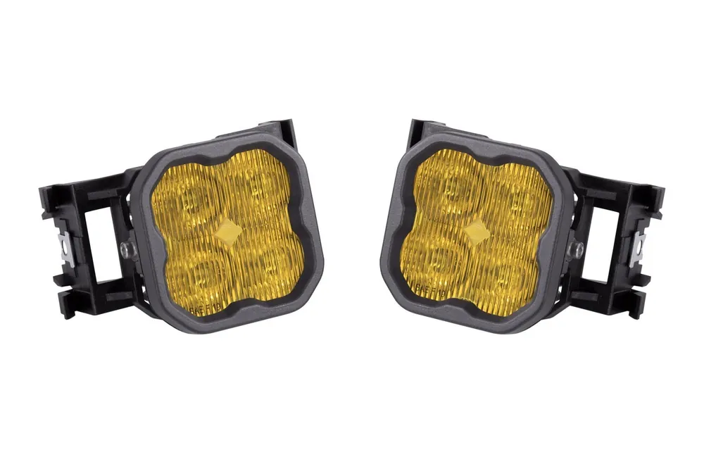 SS3 LED Fog Light Kit for 2011-2014 Subaru WRX/STi Yellow SAE Fog Max w/ Backlight Diode Dynamics Best Choice