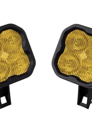 Weekend Sale SS3 LED Fog Light Kit for 2004-2007 Ford Ranger Yellow SAE Fog Max w/ Backlight Diode Dynamics