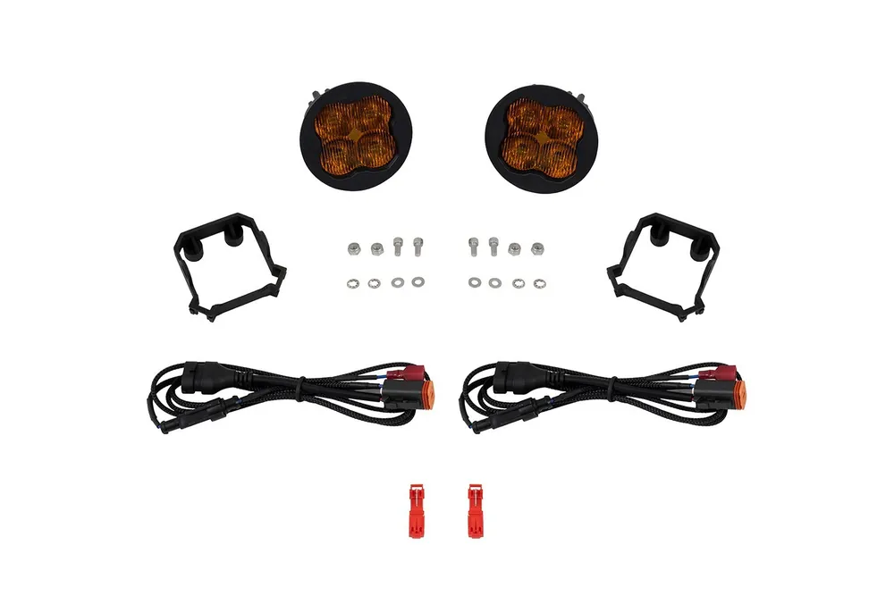 Best Price SS3 SAE/DOT Type Forester Fog Light Kit Yellow (3000K) Max (38.5 watts) Yellow SAE Fog Diode Dynamics