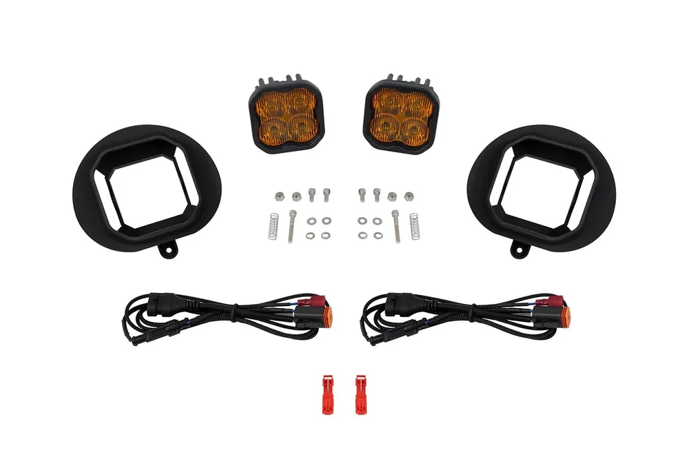 SS3 SAE/DOT Type DR Fog Light Kit Yellow (3000K) Max (38.5 watts) Yellow SAE Fog Diode Dynamics Must Have