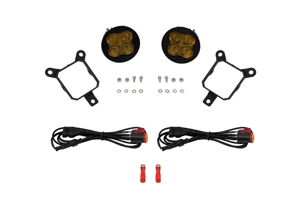 Latest SS3 SAE/DOT Type Y Fog Light Kit Yellow (3000K) Sport (14.5 watts) Yellow SAE Fog Diode Dynamics