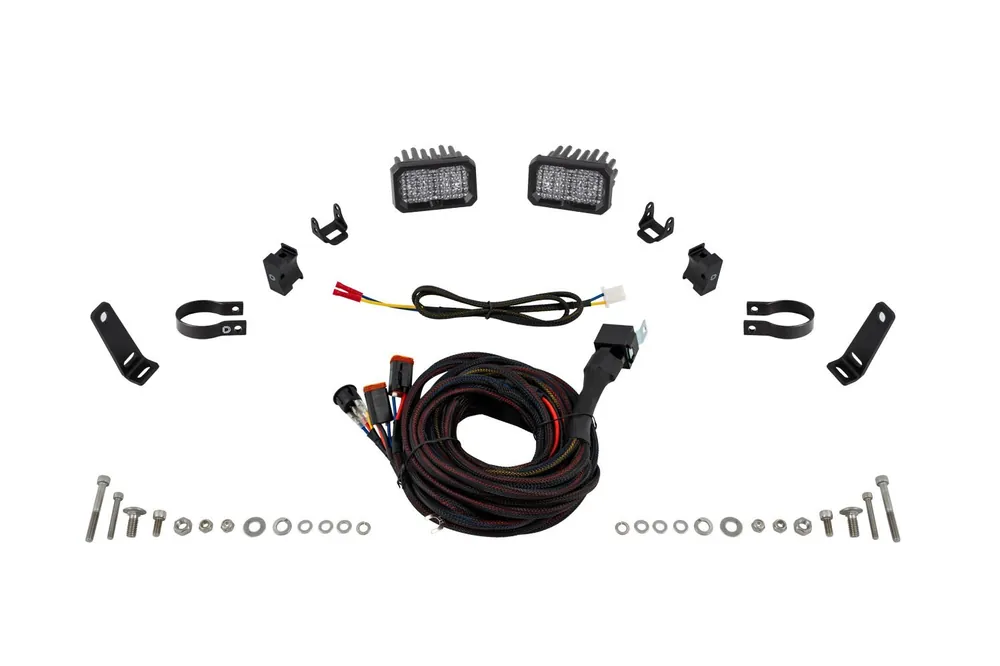 Stage Series Reverse Light Kit for 2021-20243 Polaris RZR Trail, Cool White (6000K) Pro White Flood Flash Sale