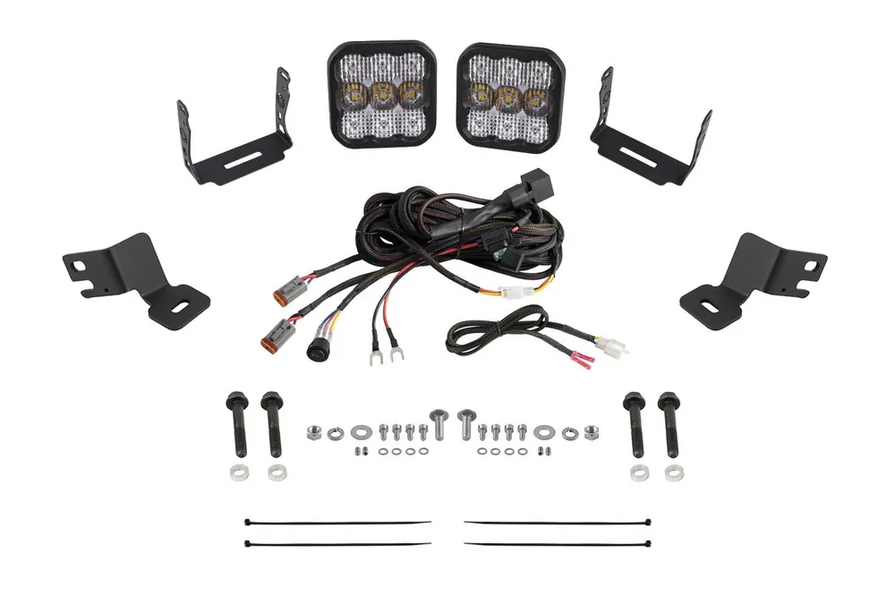 Stage Series A-Pillar Pod Kit for 2019-2023 Polaris RZR XP, Cool White (6000K) SS5 Sport Sport White Combo Popular