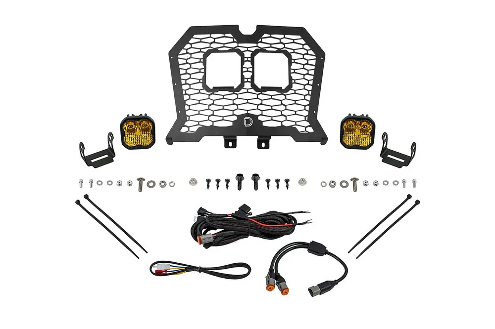 Today Only Stage Series LED Grille Kit for 2019-2023 Polaris RZR XP, Yellow (3000K) Pro Yellow Combo