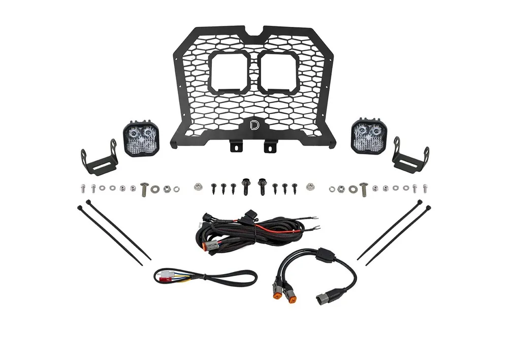 Certified Stage Series LED Grille Kit for 2019-2023 Polaris RZR XP, Cool White (6000K) Pro White Combo