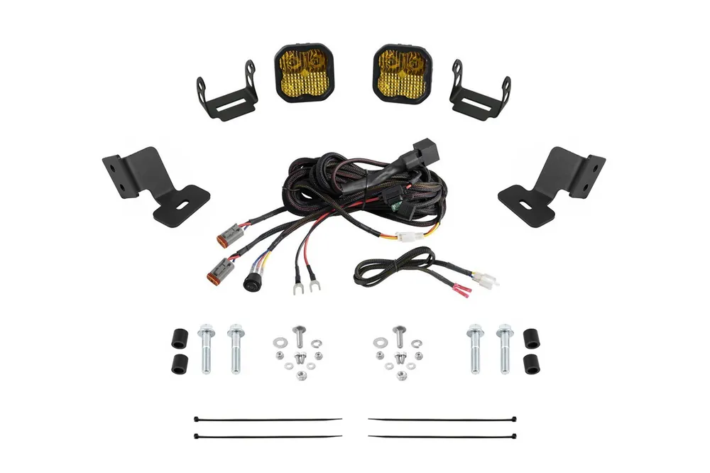 Best Choice Stage Series Ditch Light Kit for 2019-2024 Honda Talon, SS3 Pro Yellow Combo