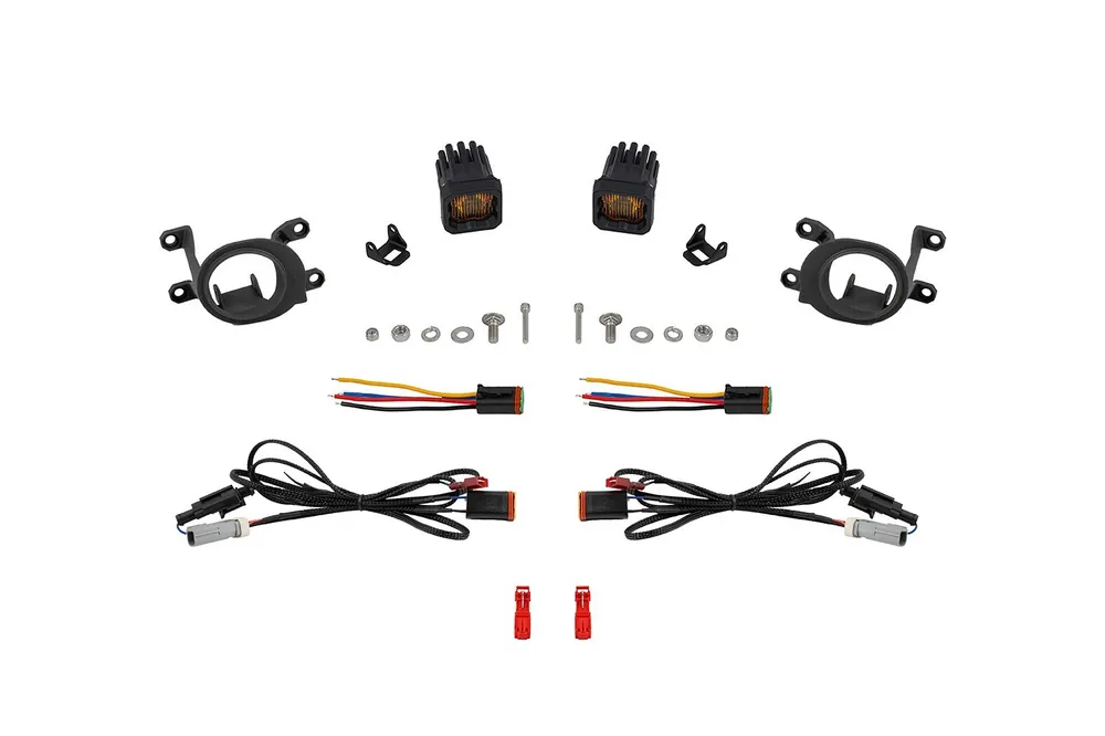 SSC1 LED Fog Light Kit for 24 Toyota Land Cruiser, Yellow SAE Fog Diode Dynamics Budget